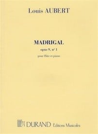 Aubert: Madrigal for flute published by Durand